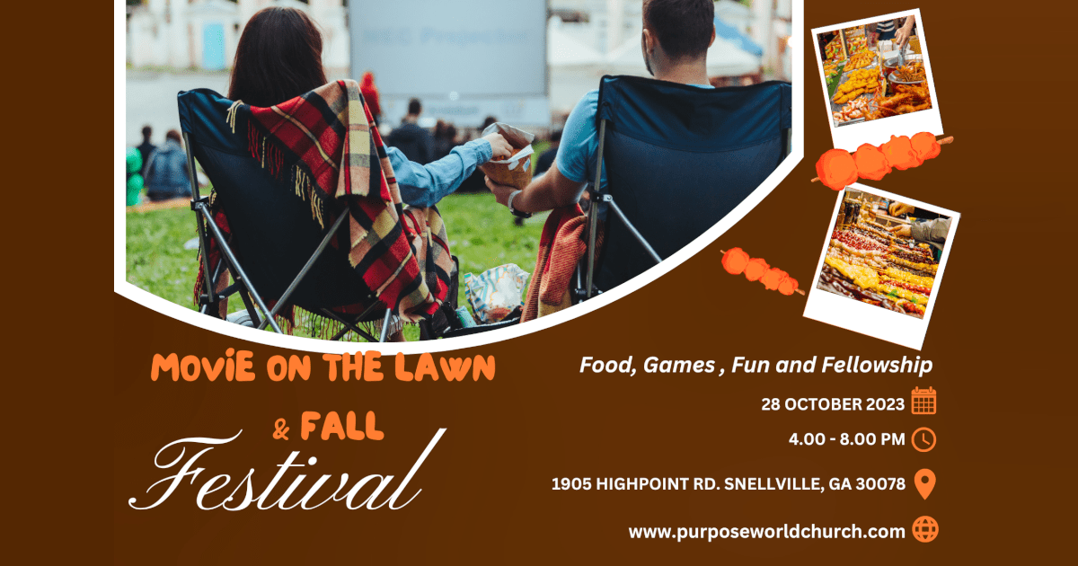 Join us for food, games, fun, and Movie on the Lawn & Fall Festival