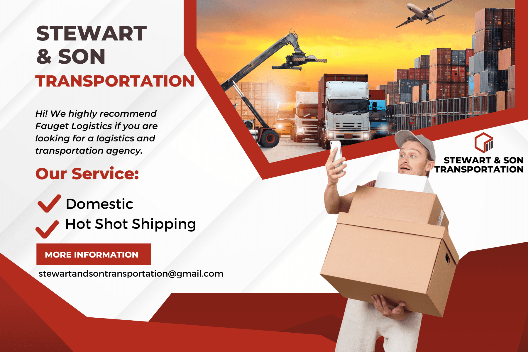 Featured image for “Stewart & Sons Transportation”